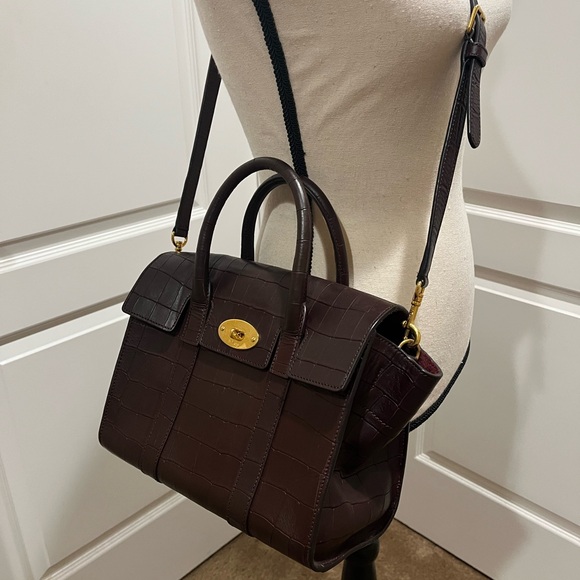 MULBERRY SMALL CROC EMBOSSED BAYSWATER - Picture 14 of 15